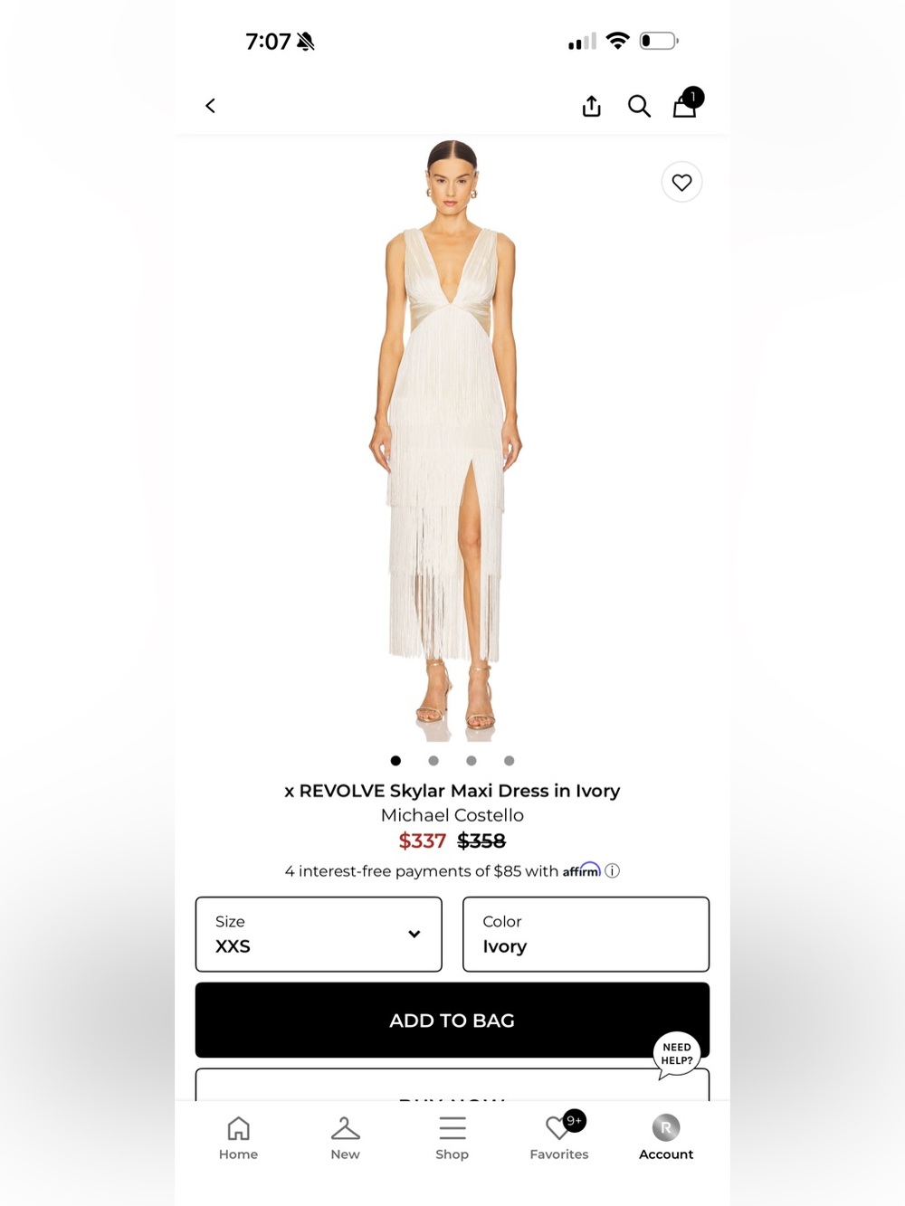 Michael Costello x REVOLVE Skylar Maxi Dress in Ivory